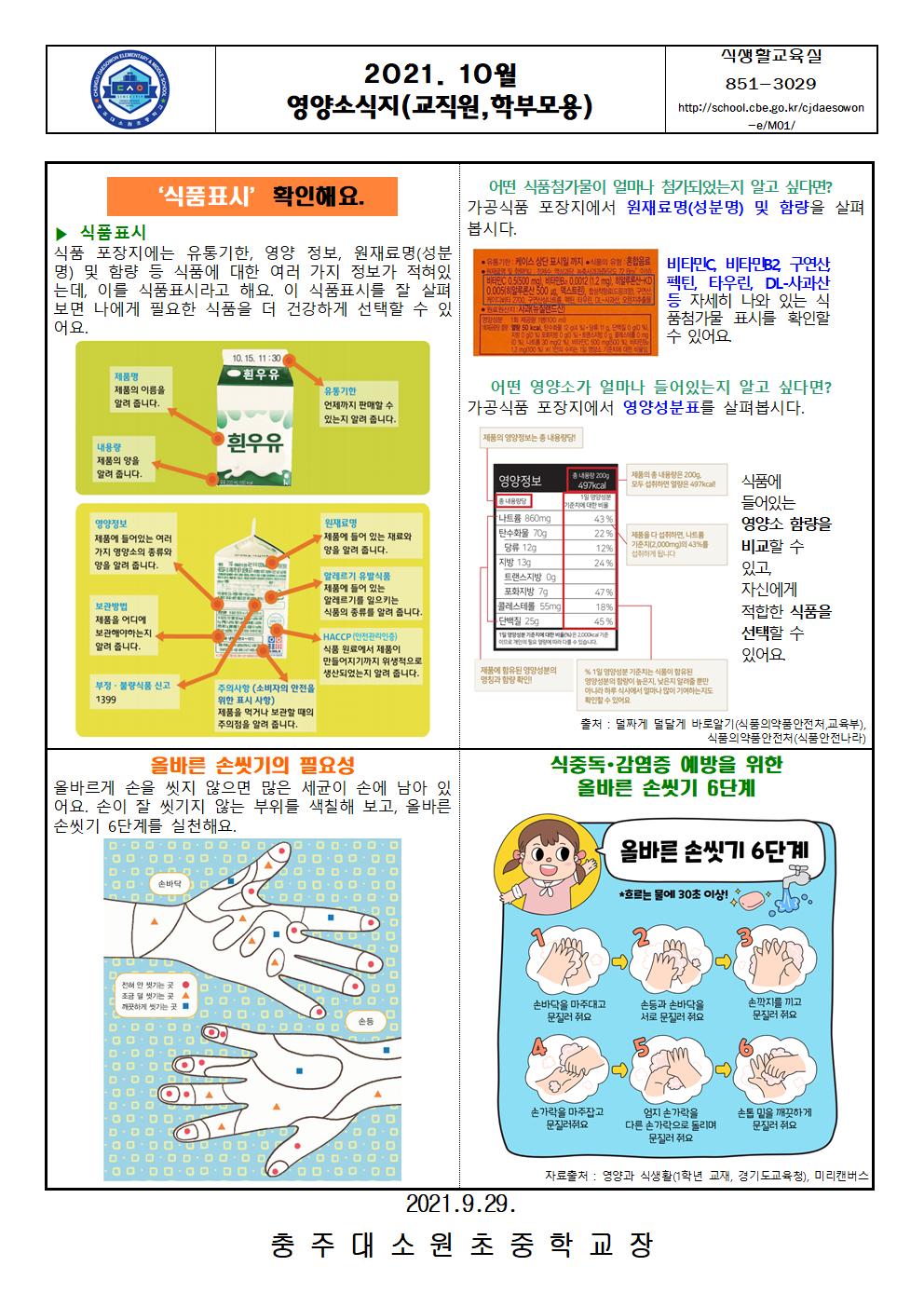 2021. 10월 영양소식지002