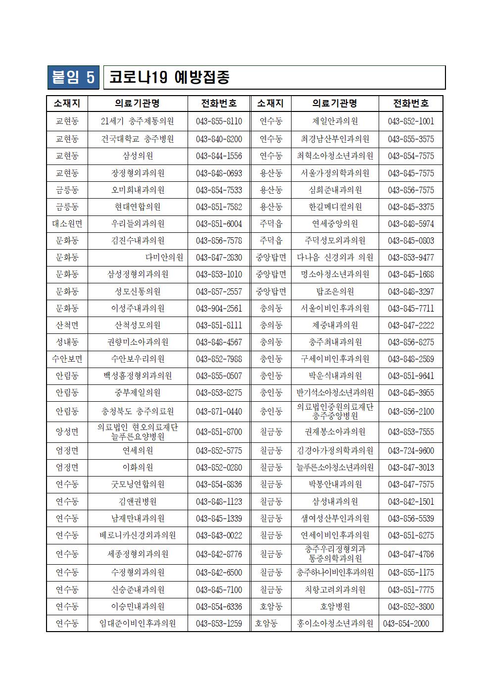 소아청소년 코로나19 백신 예방접종 실시 안내 가정통신문007