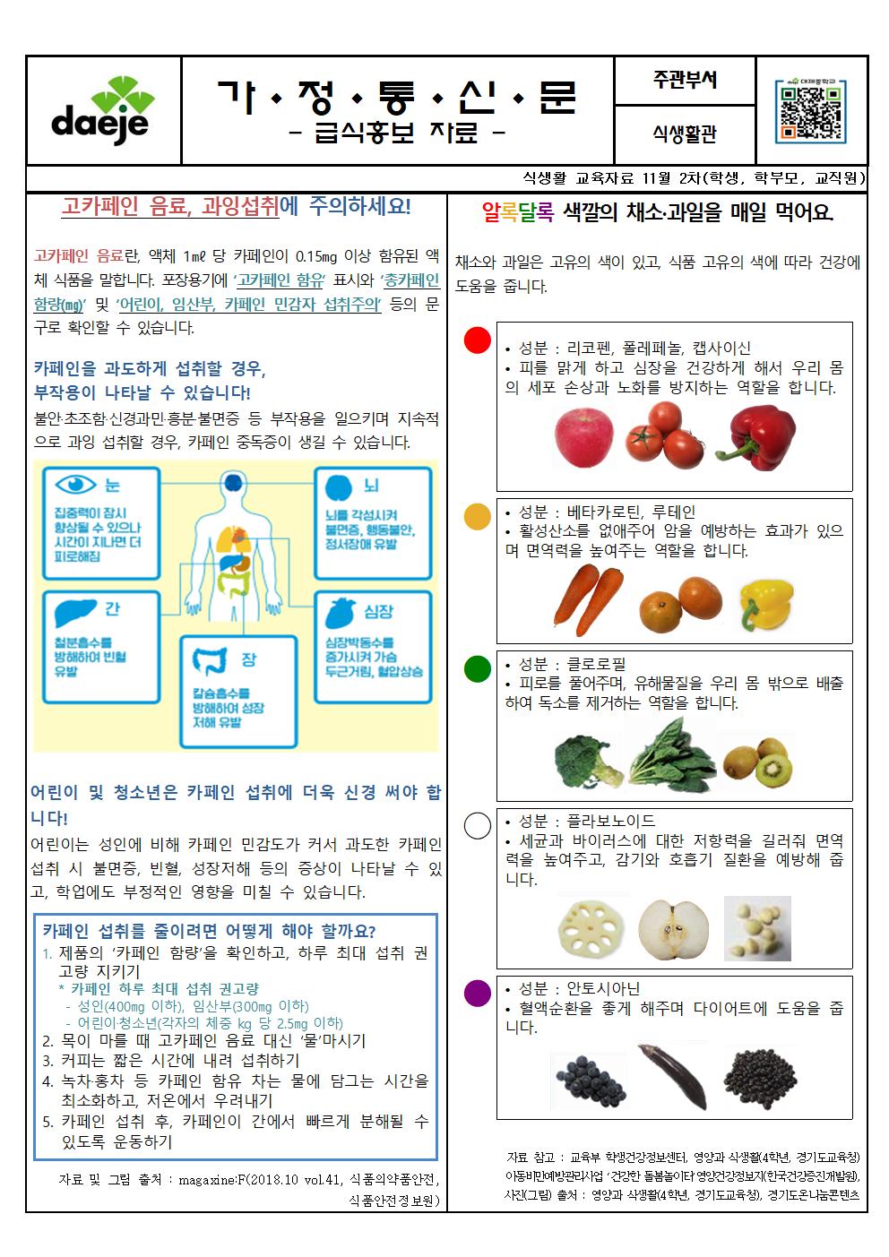 [가정통신문] 11월 식생활교육자료002