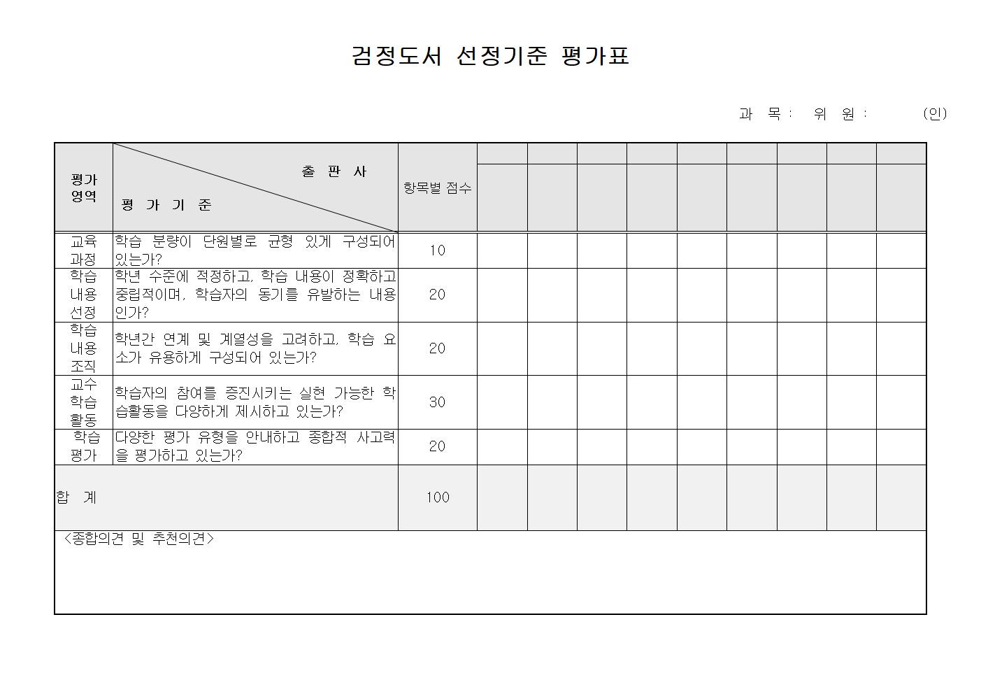 2022학년도 3,4학년군 검정 교과서 선정 평가표(홈페이지 게시용)001