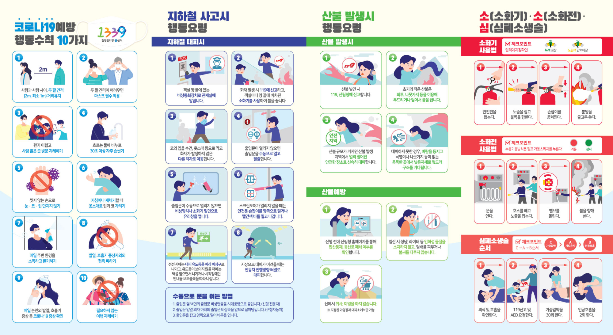 충청북도교육청 체육건강안전과_2021재난대응안전한국훈련_리플렛_후면