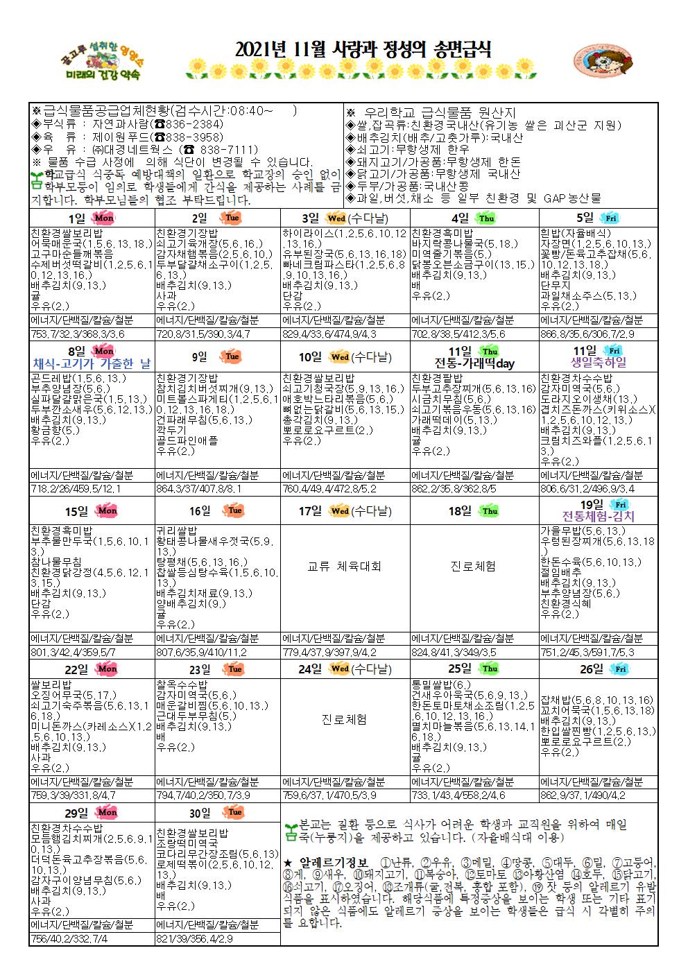 11월 식생활소식지(송면중)002