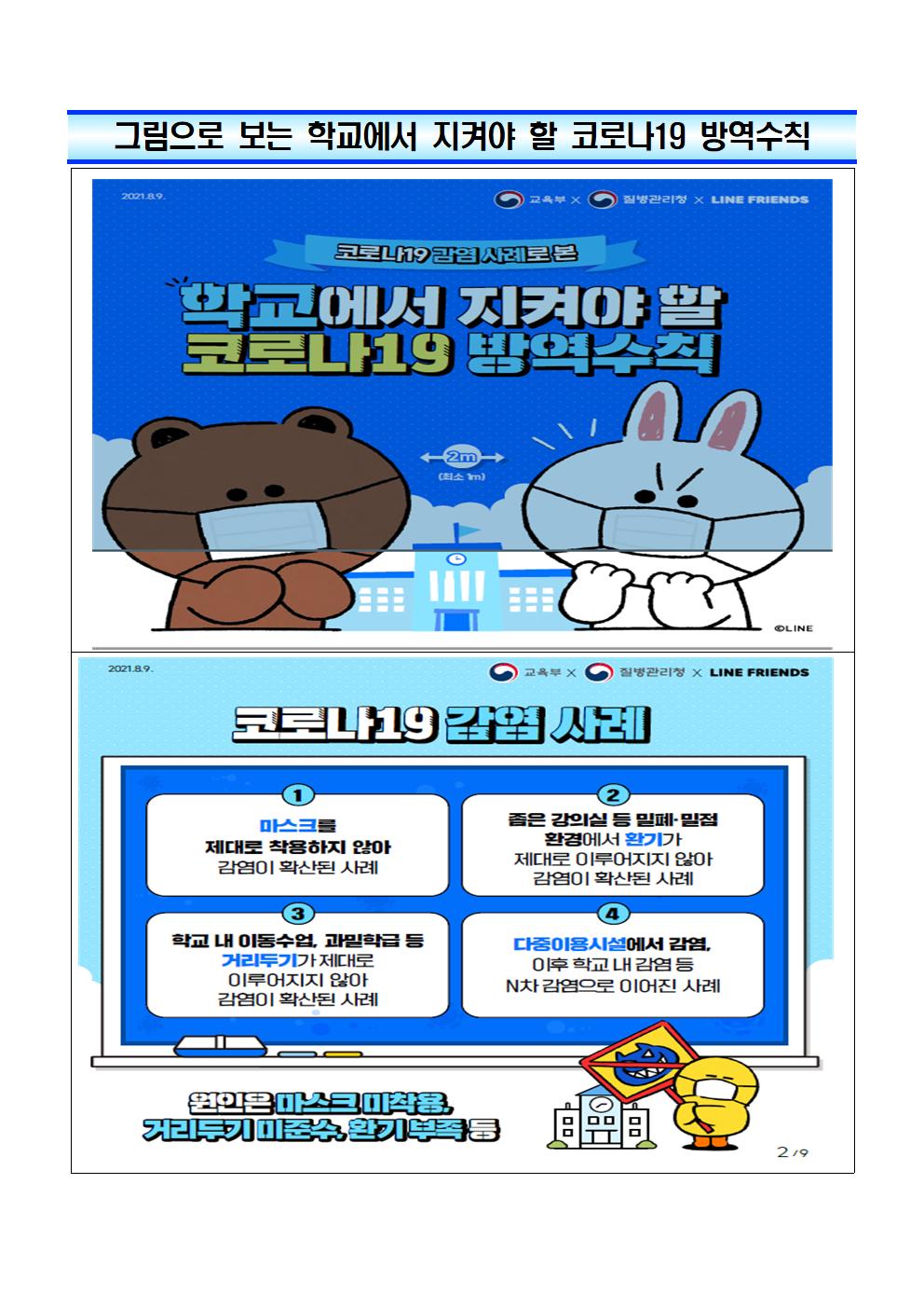 [붙임3] (충청권질병대응센터 감염병대응과) 학교에서 지켜야 할 코로나19 방역수칙002