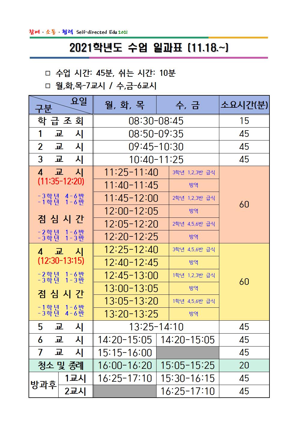 2021. 임시 일과표(2021.11.18.)001