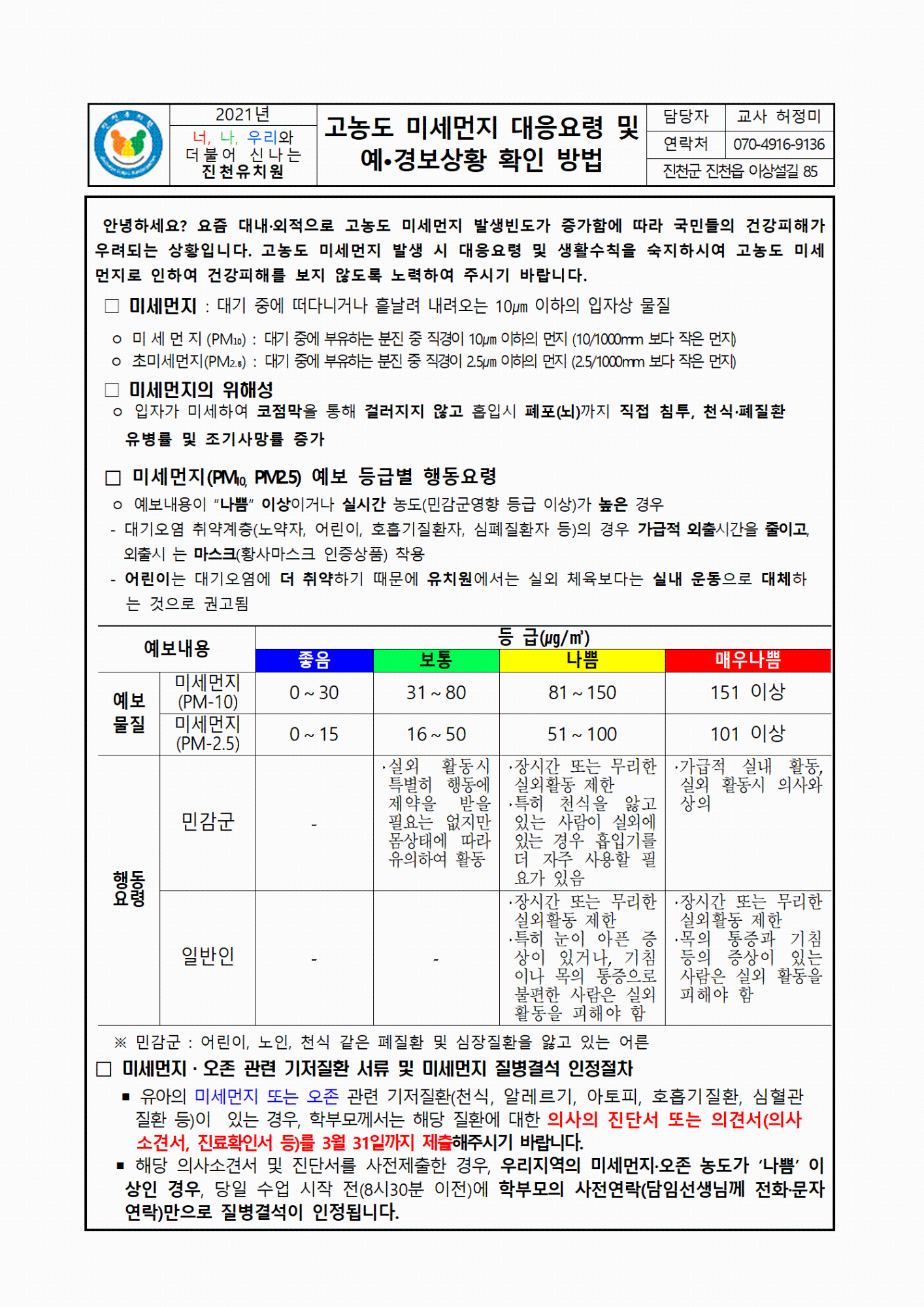 2021. 고농도 미세먼지 대응요령 안내문001
