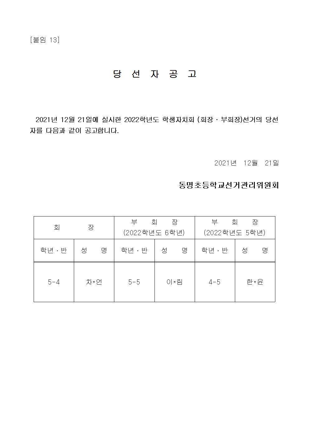 2022 당선자 공고001