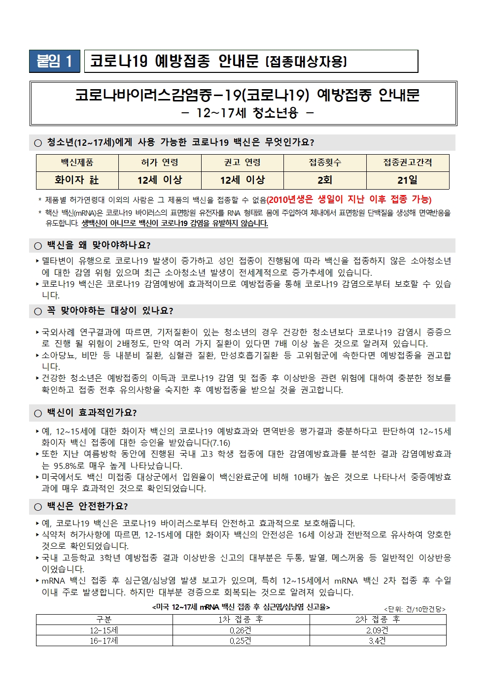 2022년 신규 코로나19 백신접종 안내문002