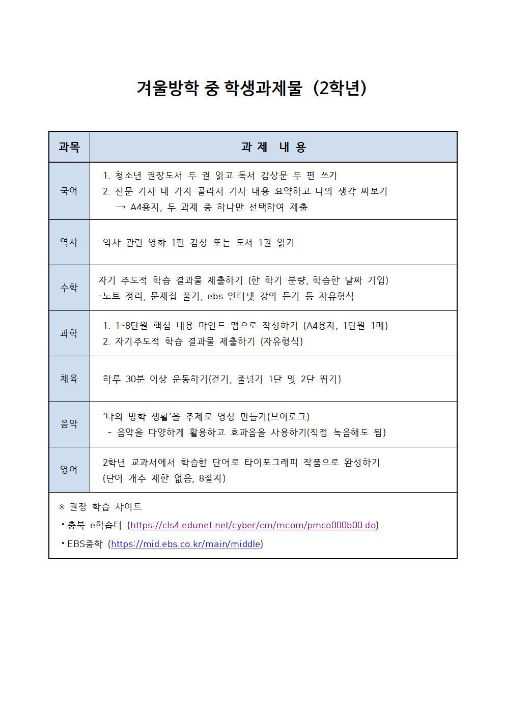 겨울방학 중 학생과제물(1,2학년)002