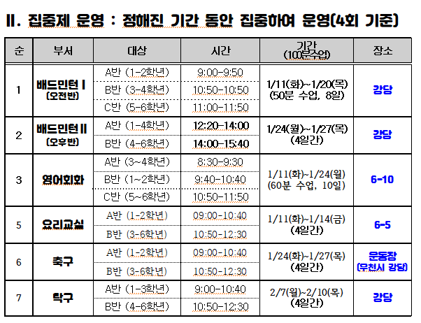 (최종) 겨울방학 시간표2