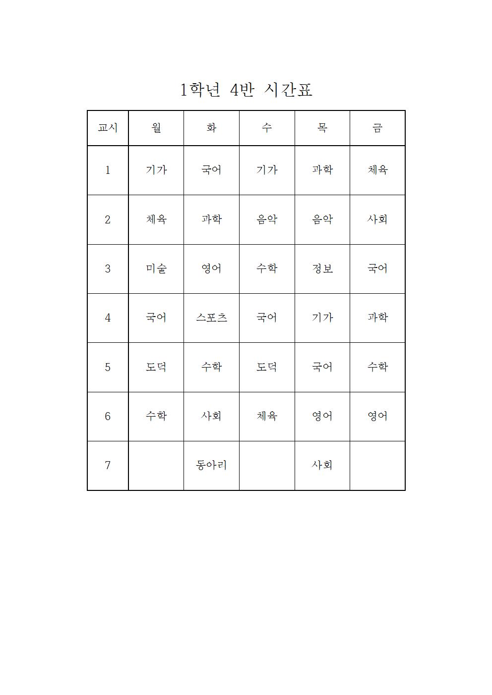 2022. 1학기 임시 학급시간표(1학년)004