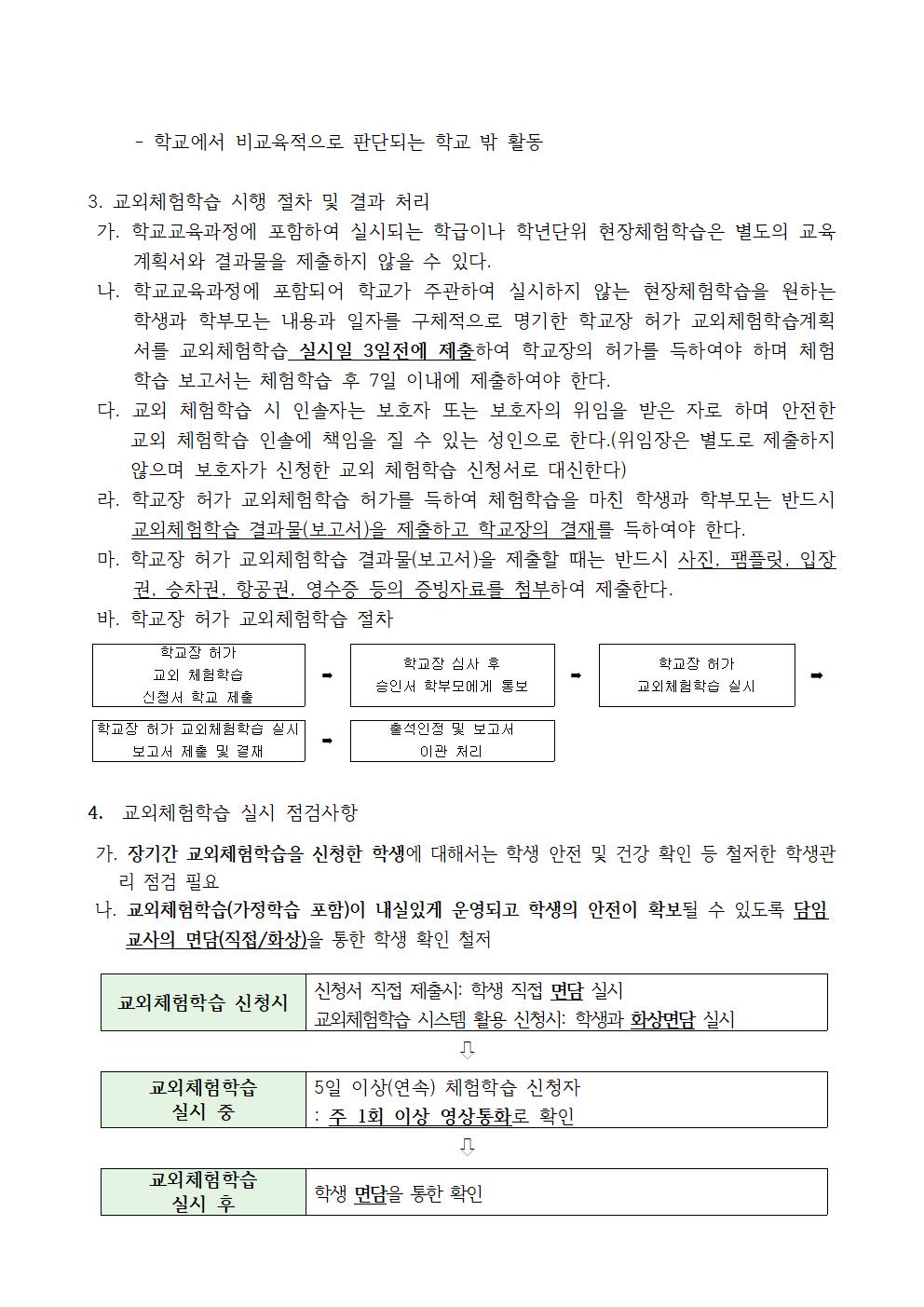 2022학년도 학교장 허가 교외체험학습 운영 계획004