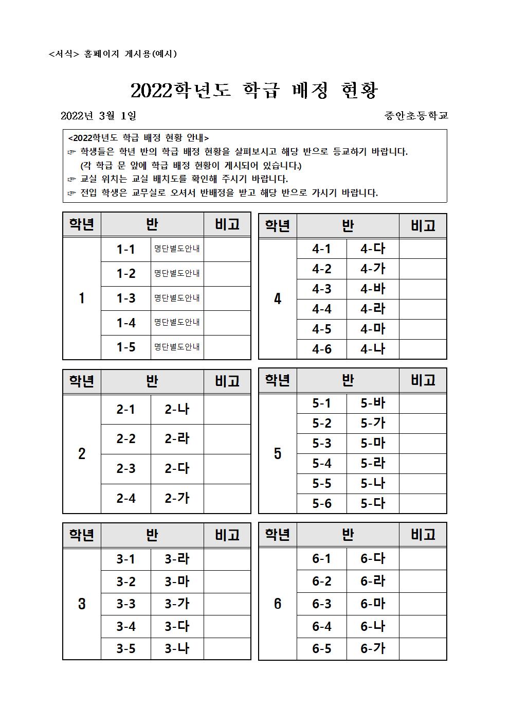 2022학년도 학급 배정 현황(2-6학년)-홈페이지용001