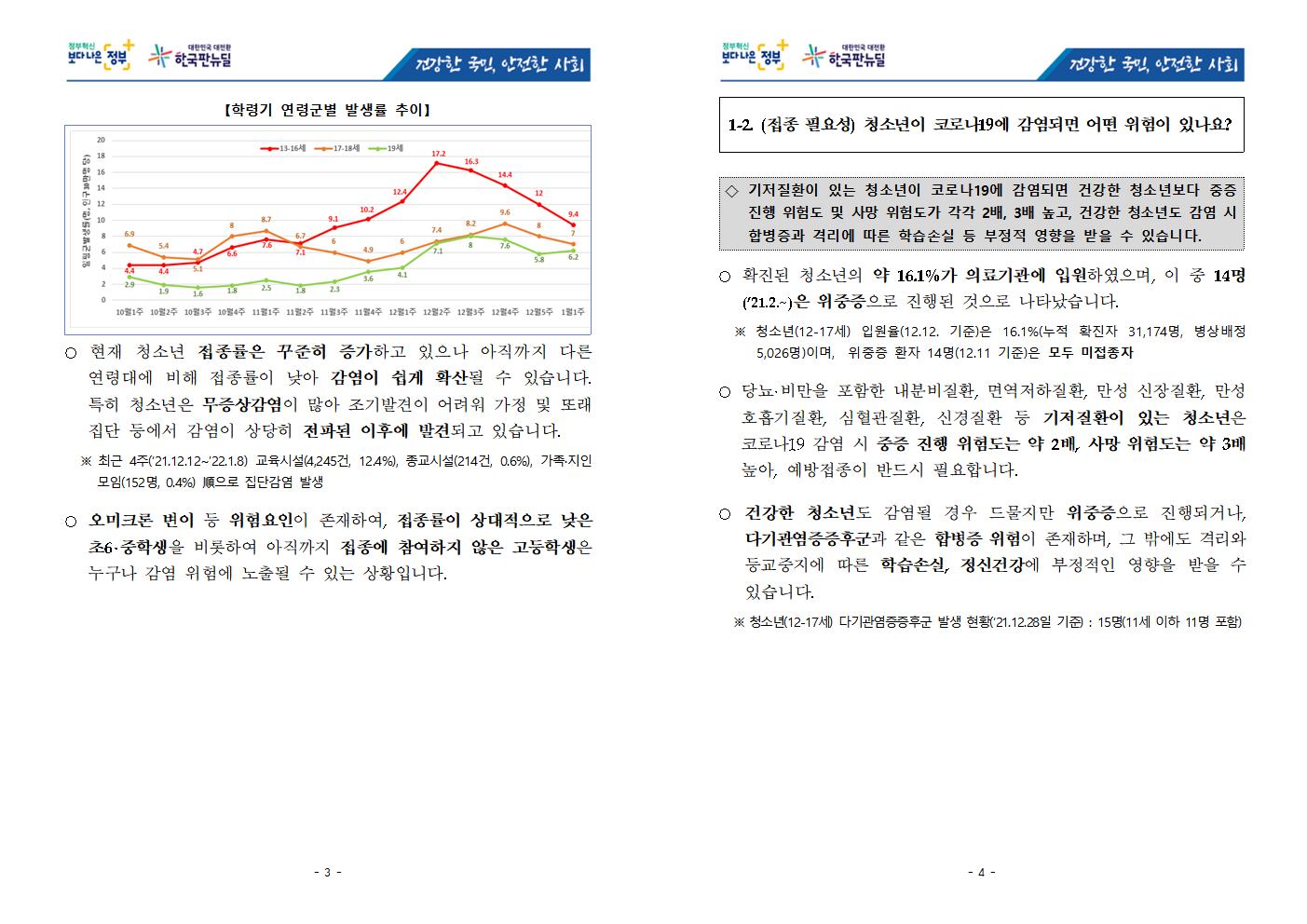 충청북도교육청 체육건강안전과_★ 청소년 코로나19 예방접종 FAQ('22.01.20)002