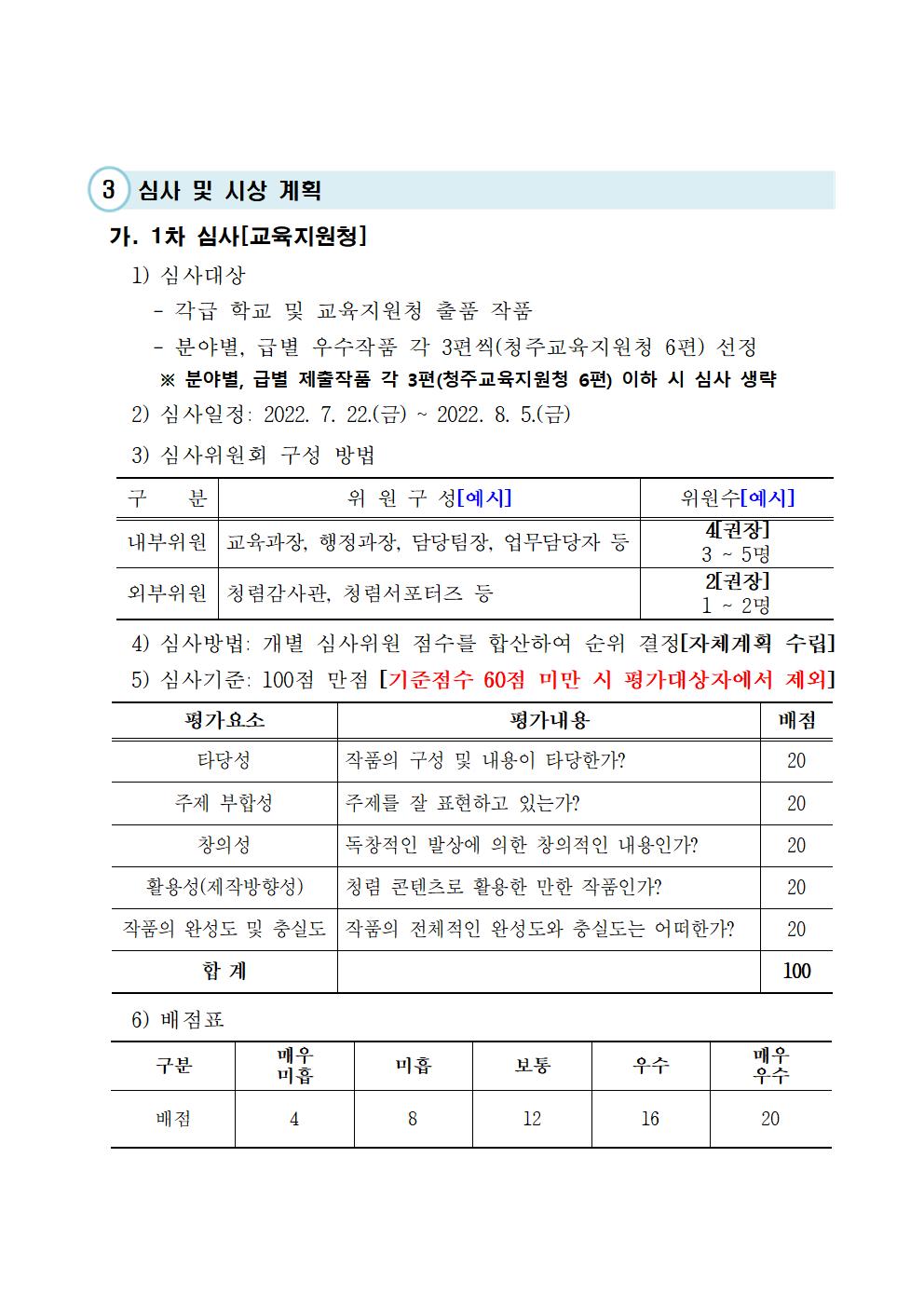 2022년 청렴 콘텐츠 공모전 안내008