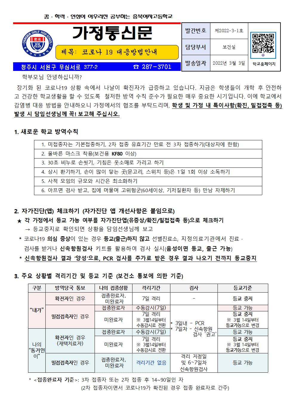 코로나19대응방법안내001