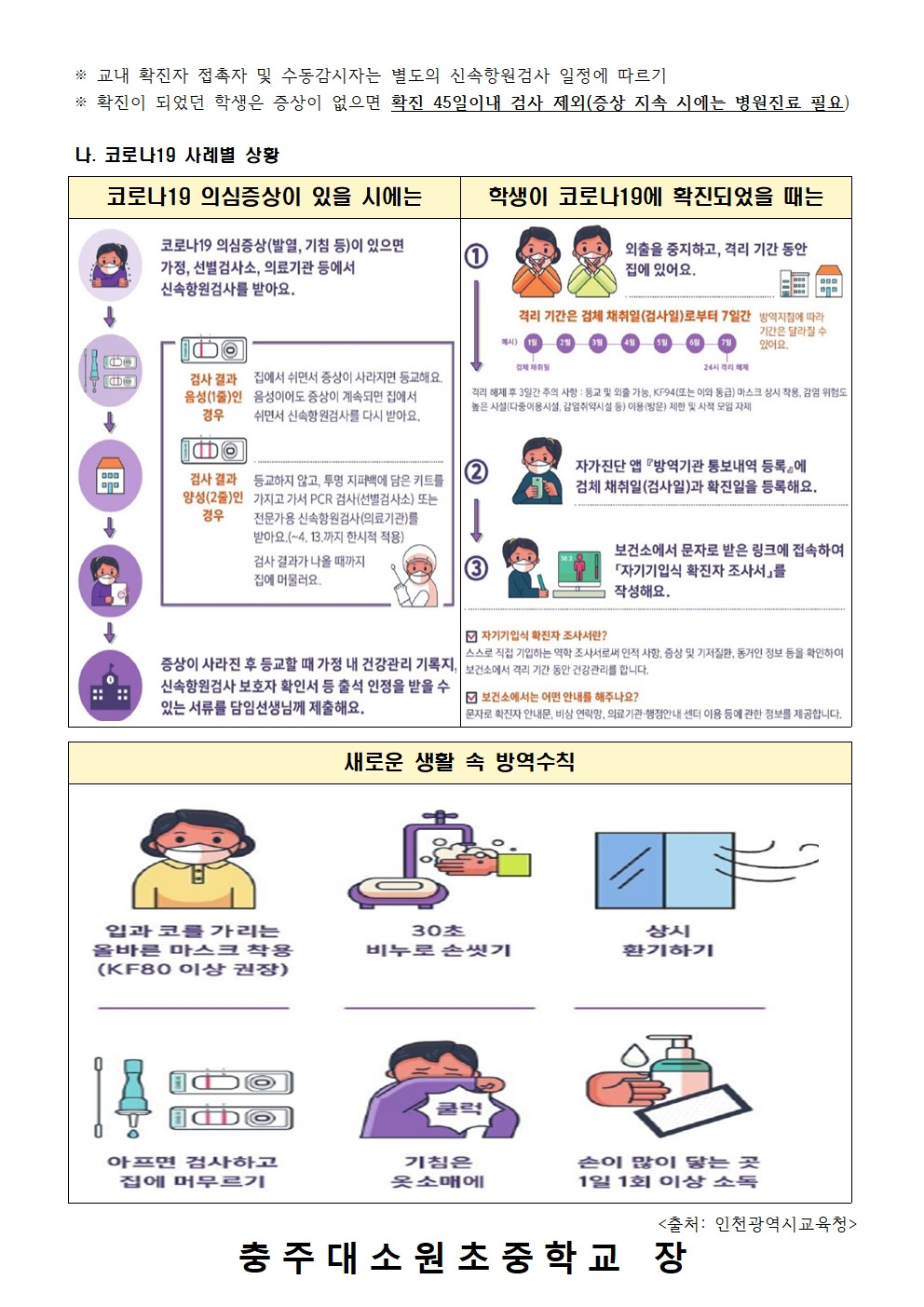 건강상태자가진단 앱 및 학교방역관리안내002