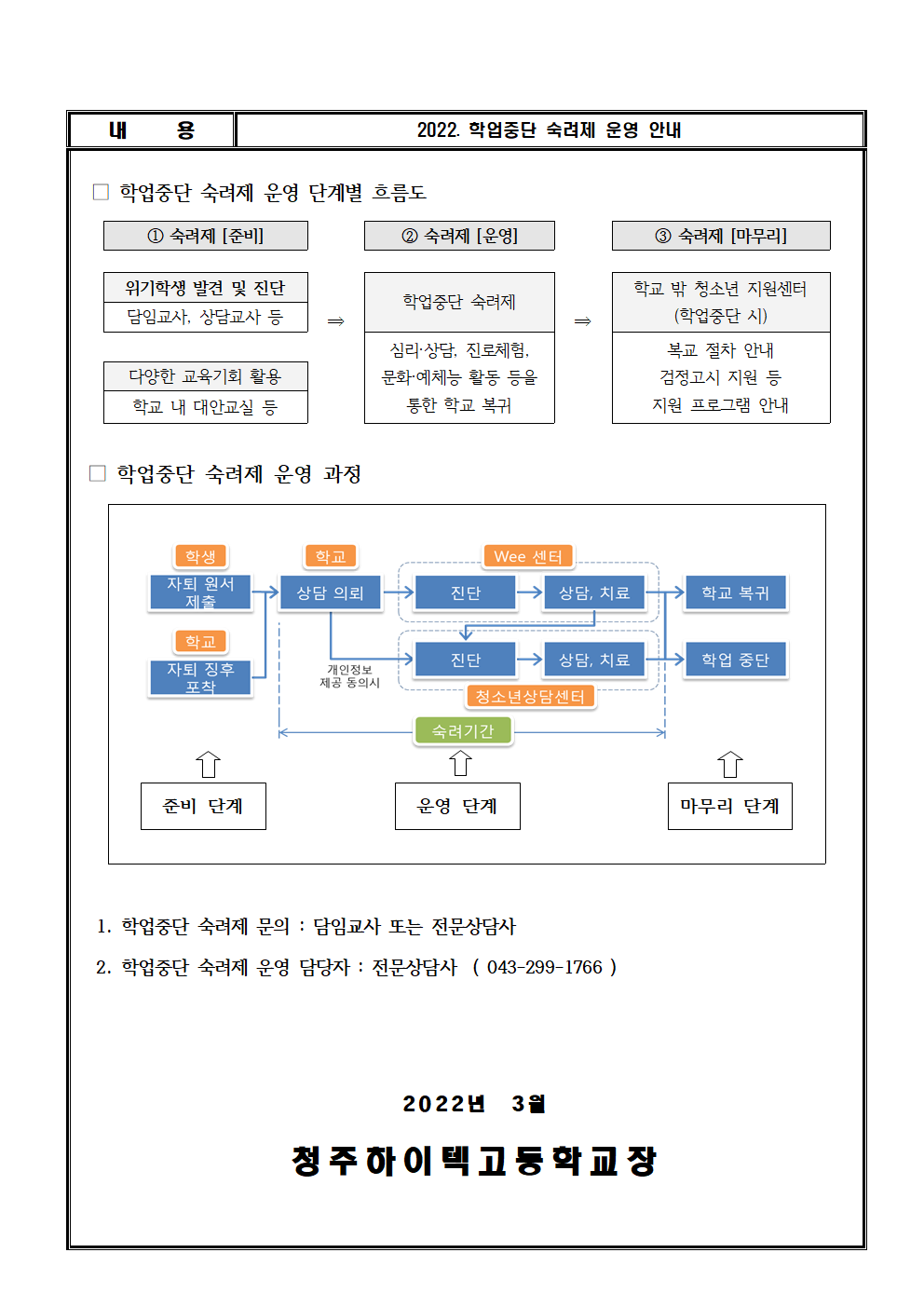 2022. 학생정서 행동특성 검사 안내 가정통신문003