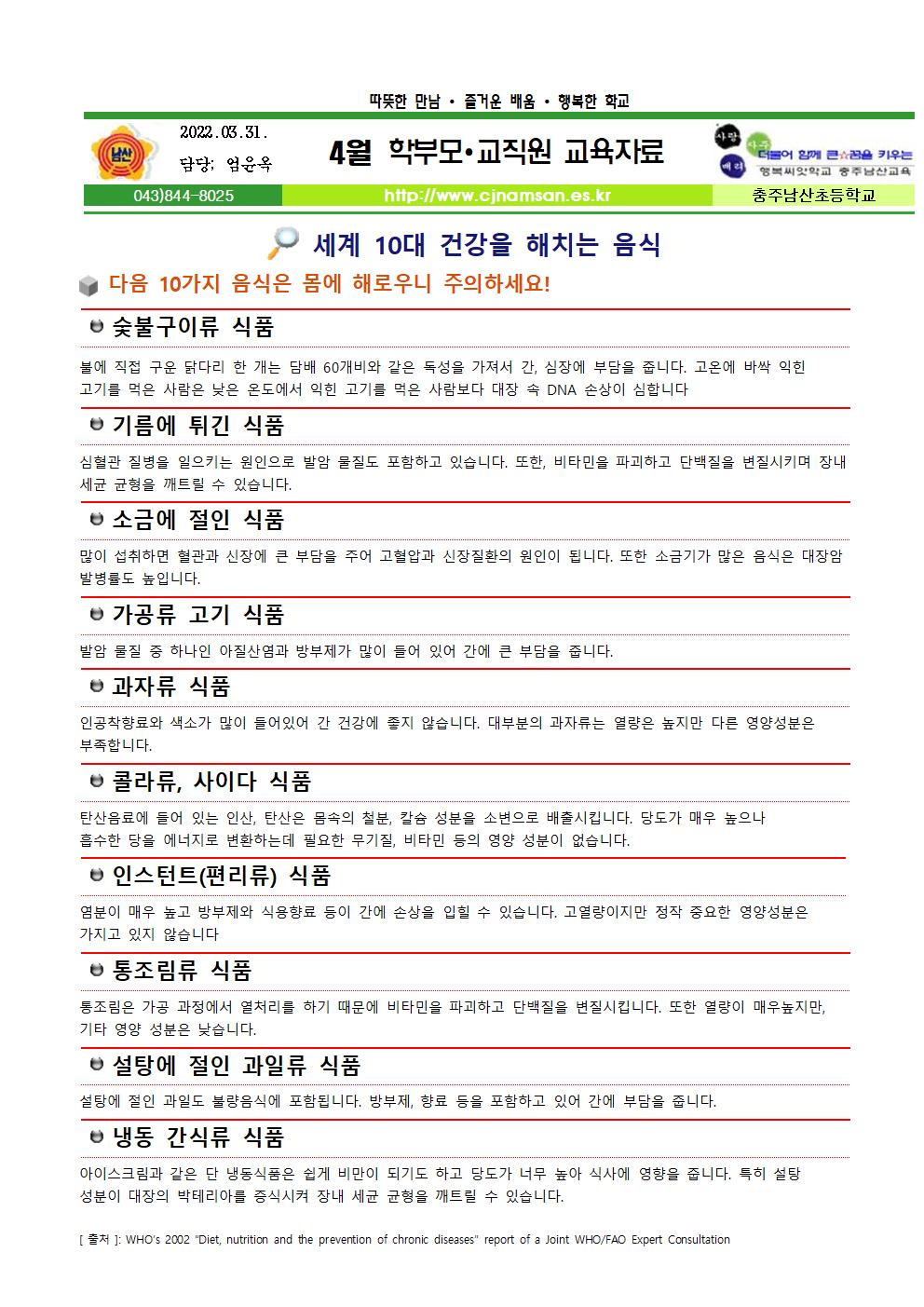 4월 교직원(학부모) 연수자료