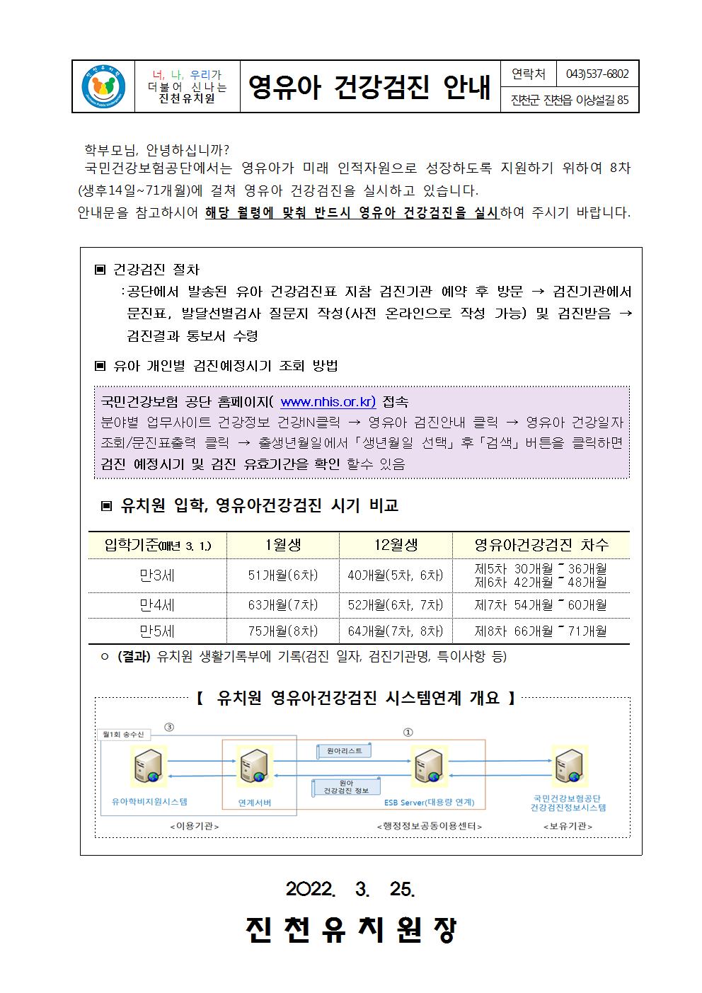 영유아 건강검진  안내001