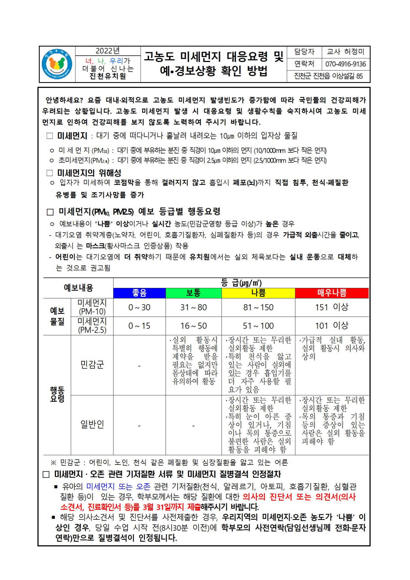 2022. 고농도 미세먼지 대응요령 안내문001