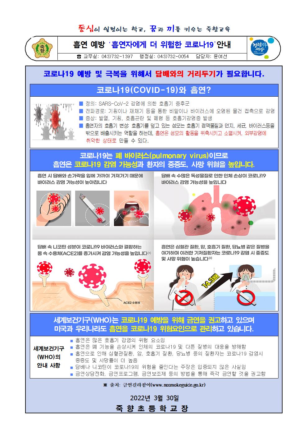 흡연자에게 더 위험한 코로나19(안내문)001