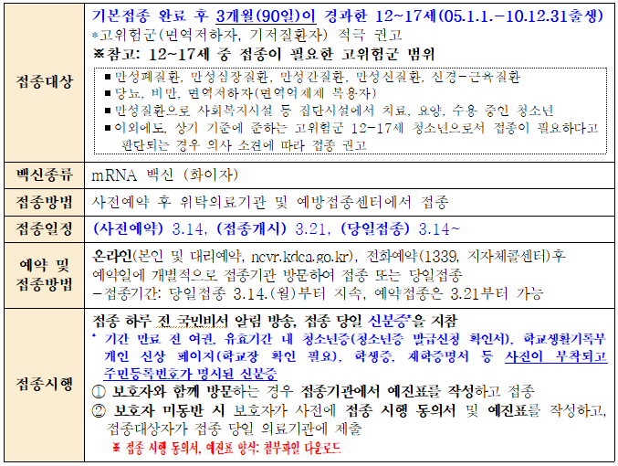 접종안내