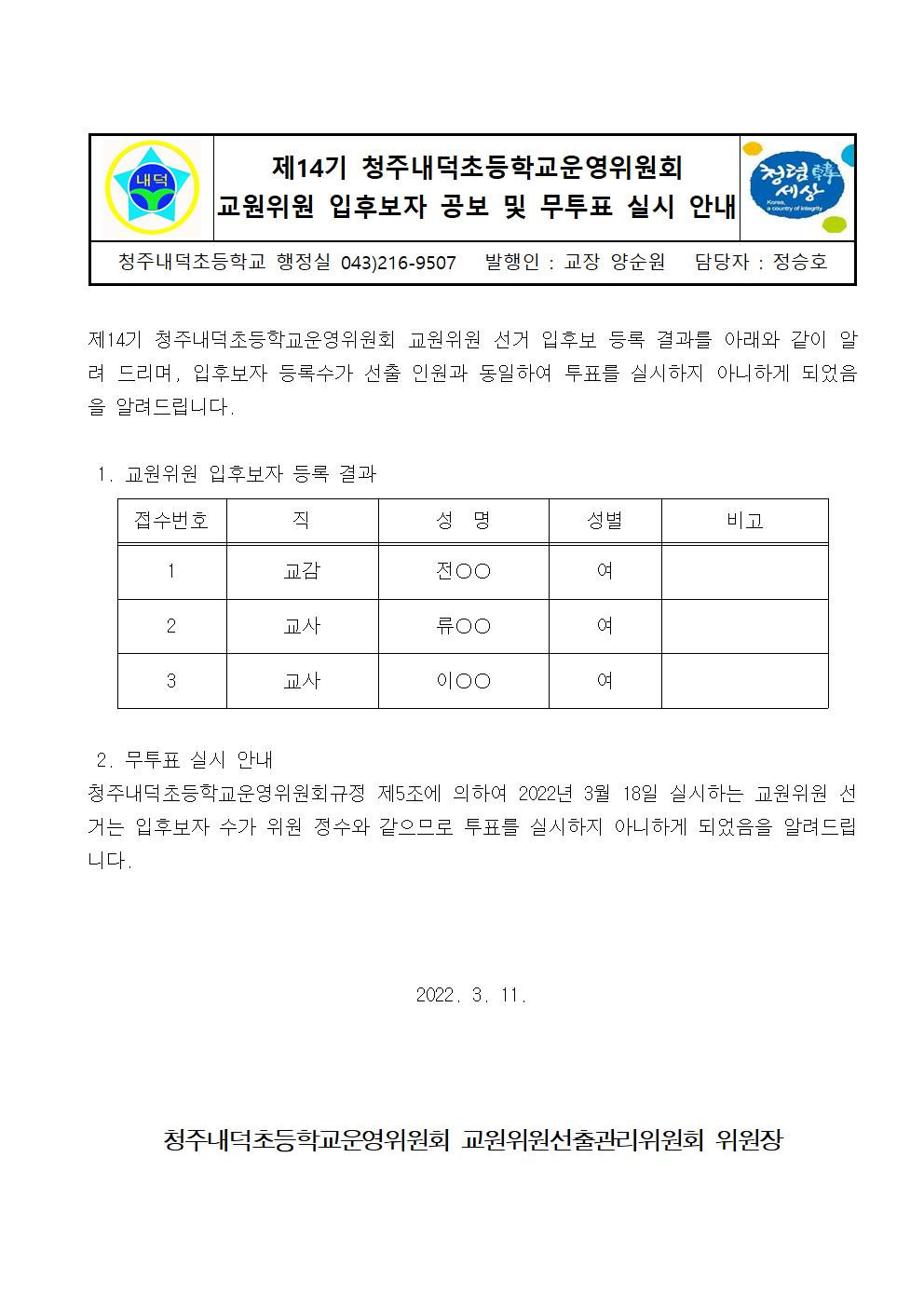 1-4 교원위원 입후보자 공보 및 무투표 실시 안내문(홈피 공개)001