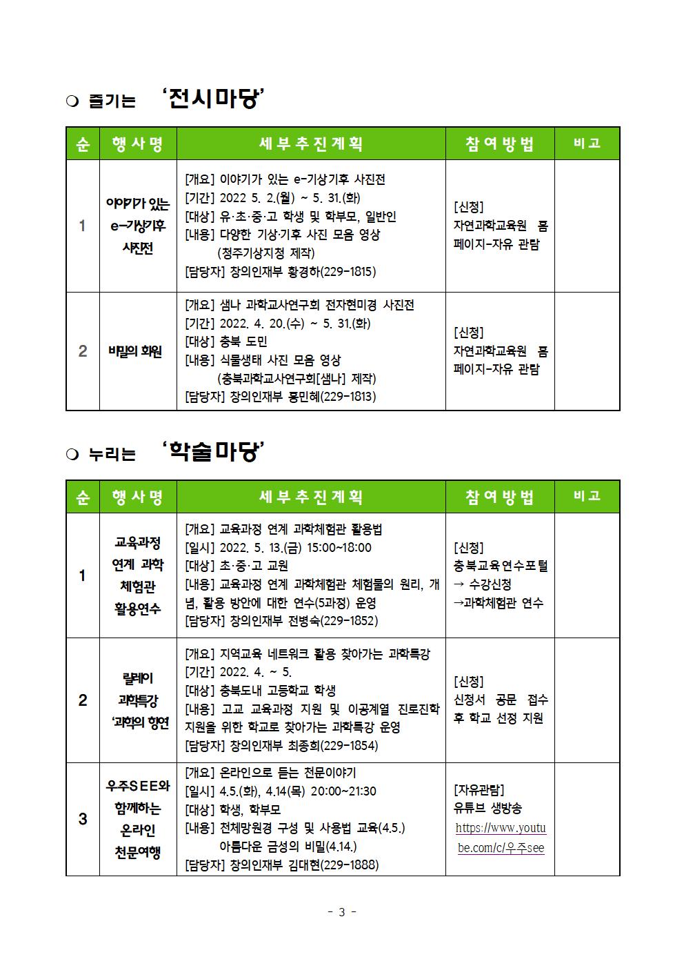 2022. 충북직지사랑 과학한마당 추진계획(발송용)003