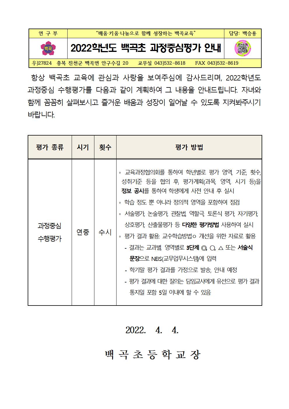 2022. 과정중심 수행평가 안내001