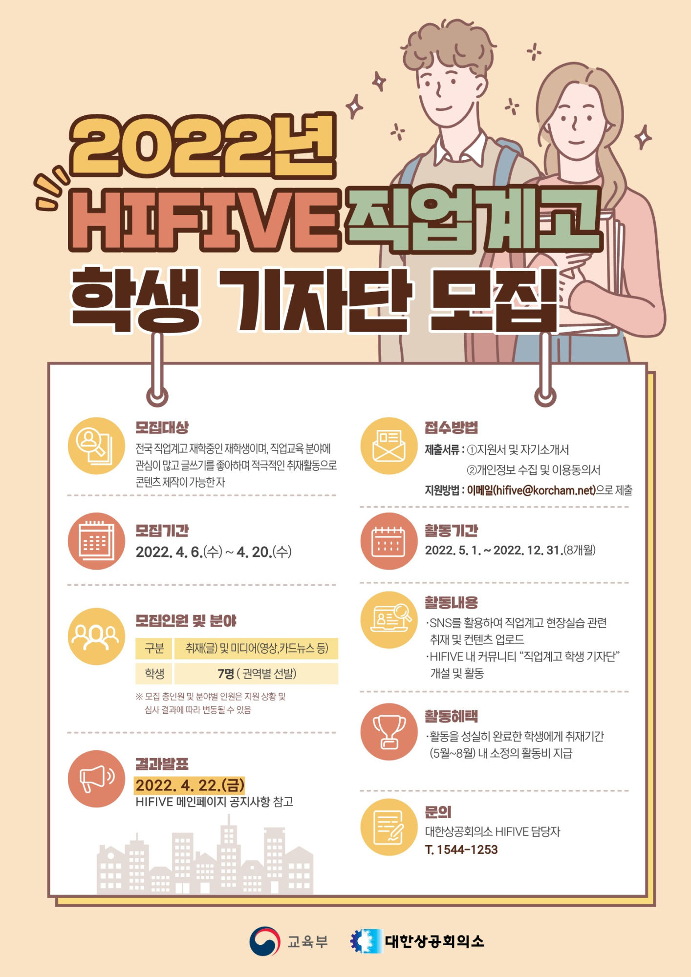 (붙임4)2022년 HIFIVE 직업계고 학생 기자단 모집공고 포스터-복사_1