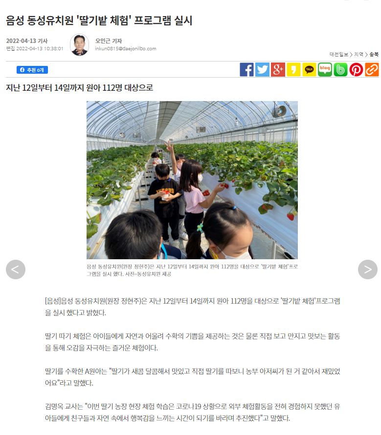 딸기밭체험