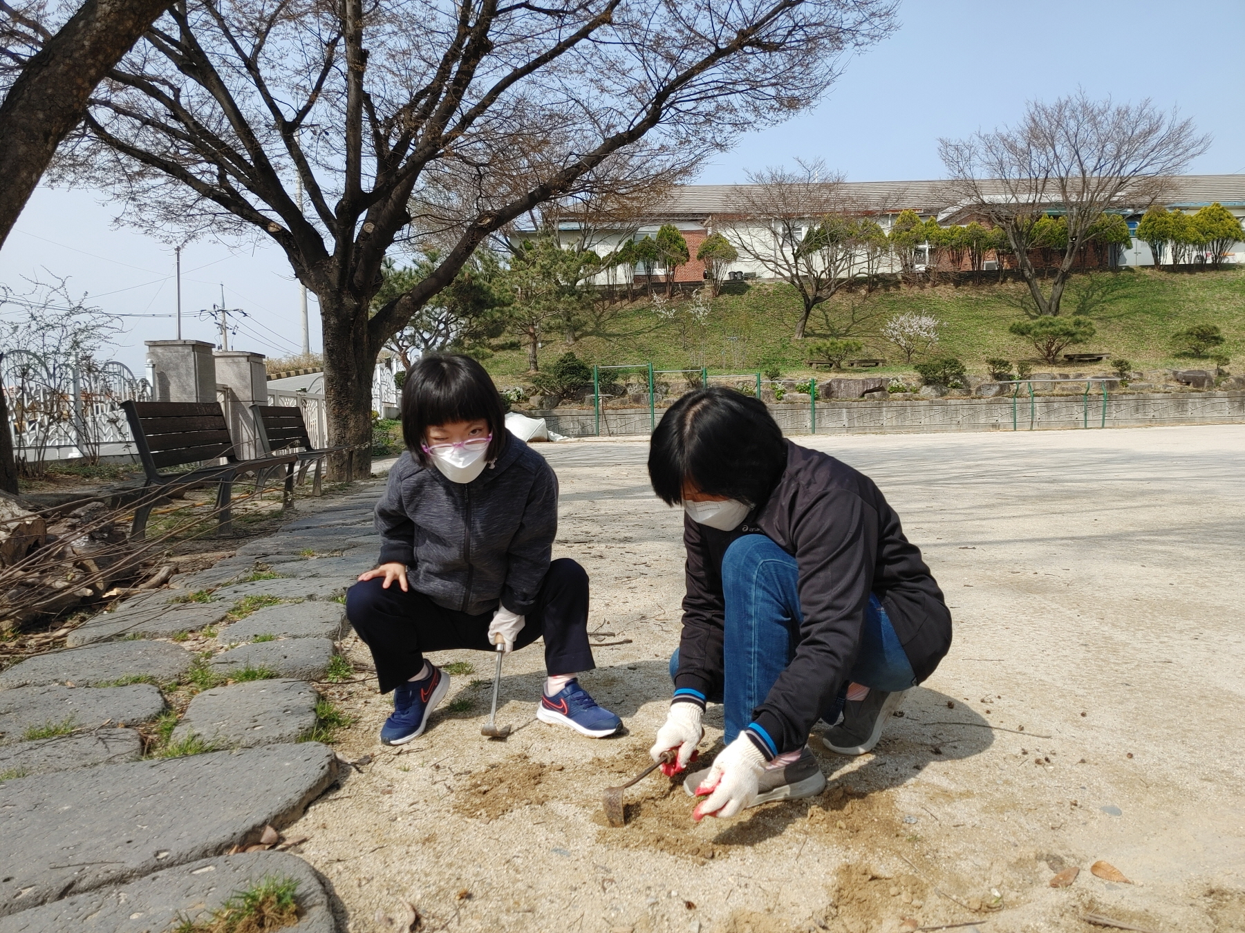 [크기변환]은비랑쌤이랑 풀뽑기