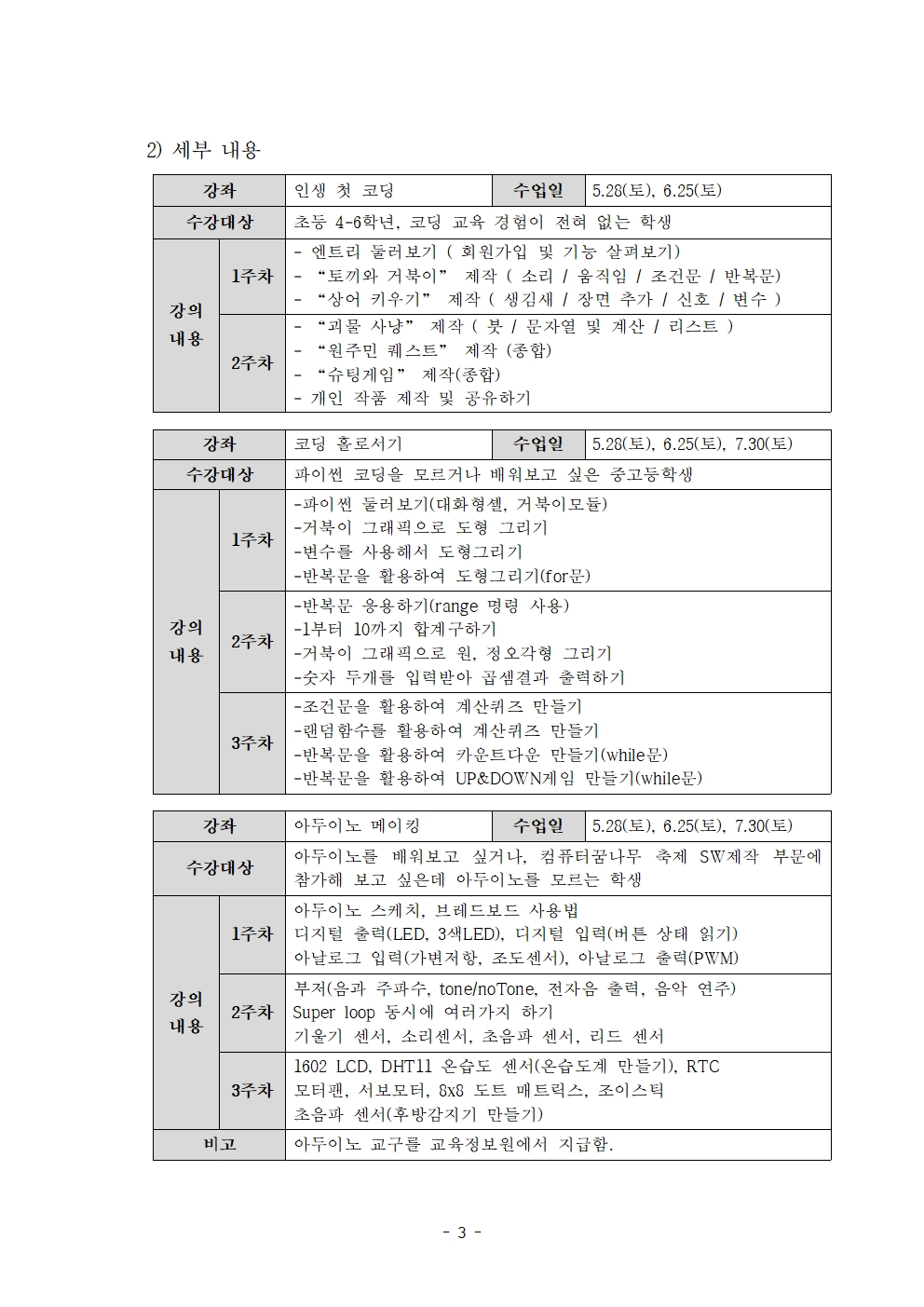 토요 정보아카데미 운영계획(시행용)003