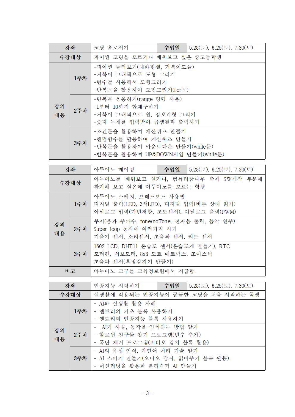 토요 정보아카데미 운영 안내문003