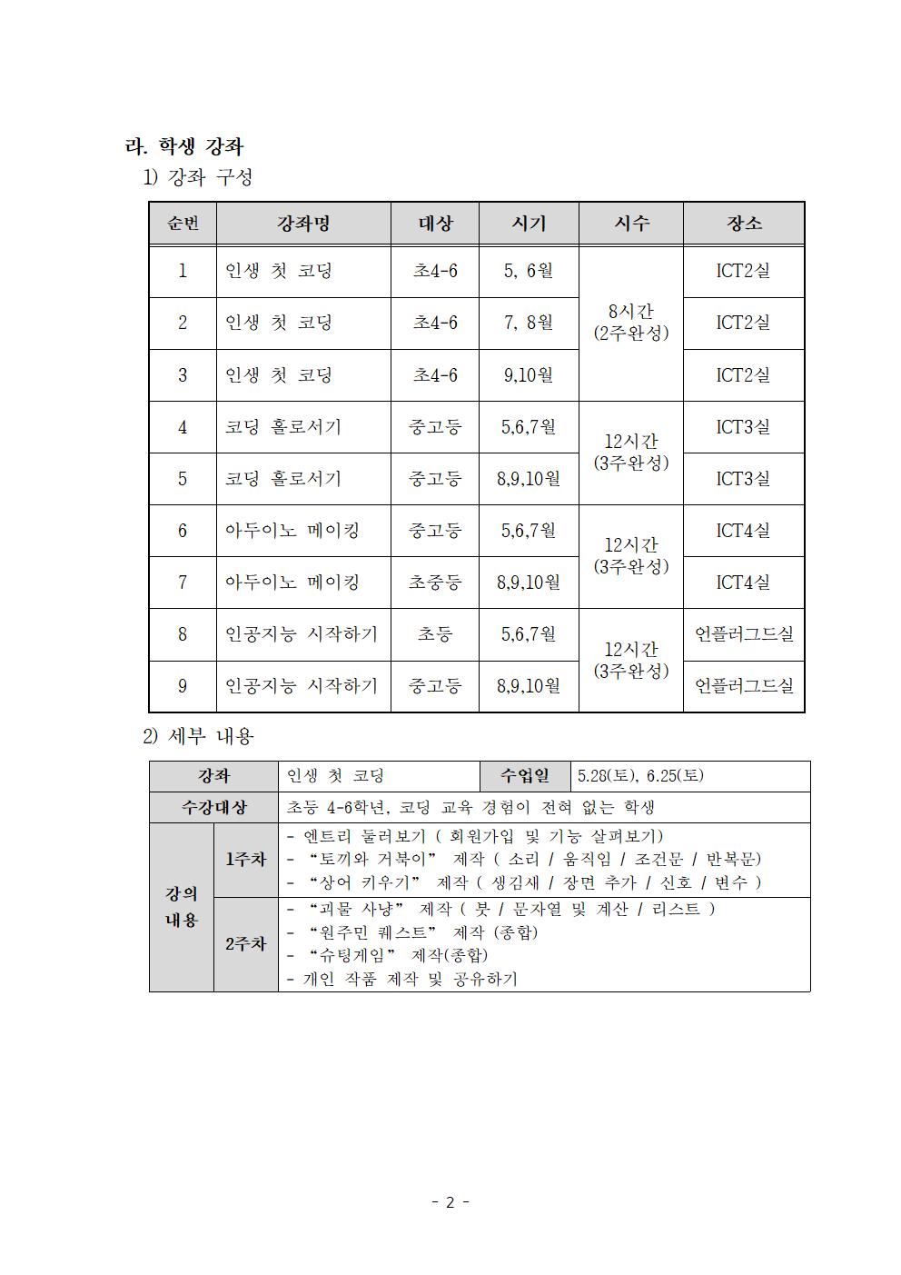 토요 정보아카데미 운영 안내문002