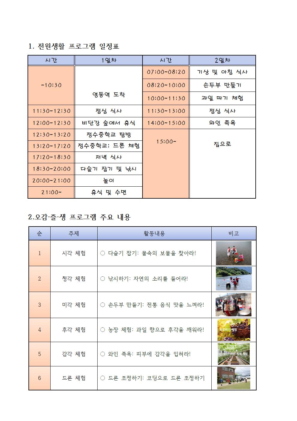 2022. 오감으로 즐기는 전원생활 체험 안내장 - 복사본002