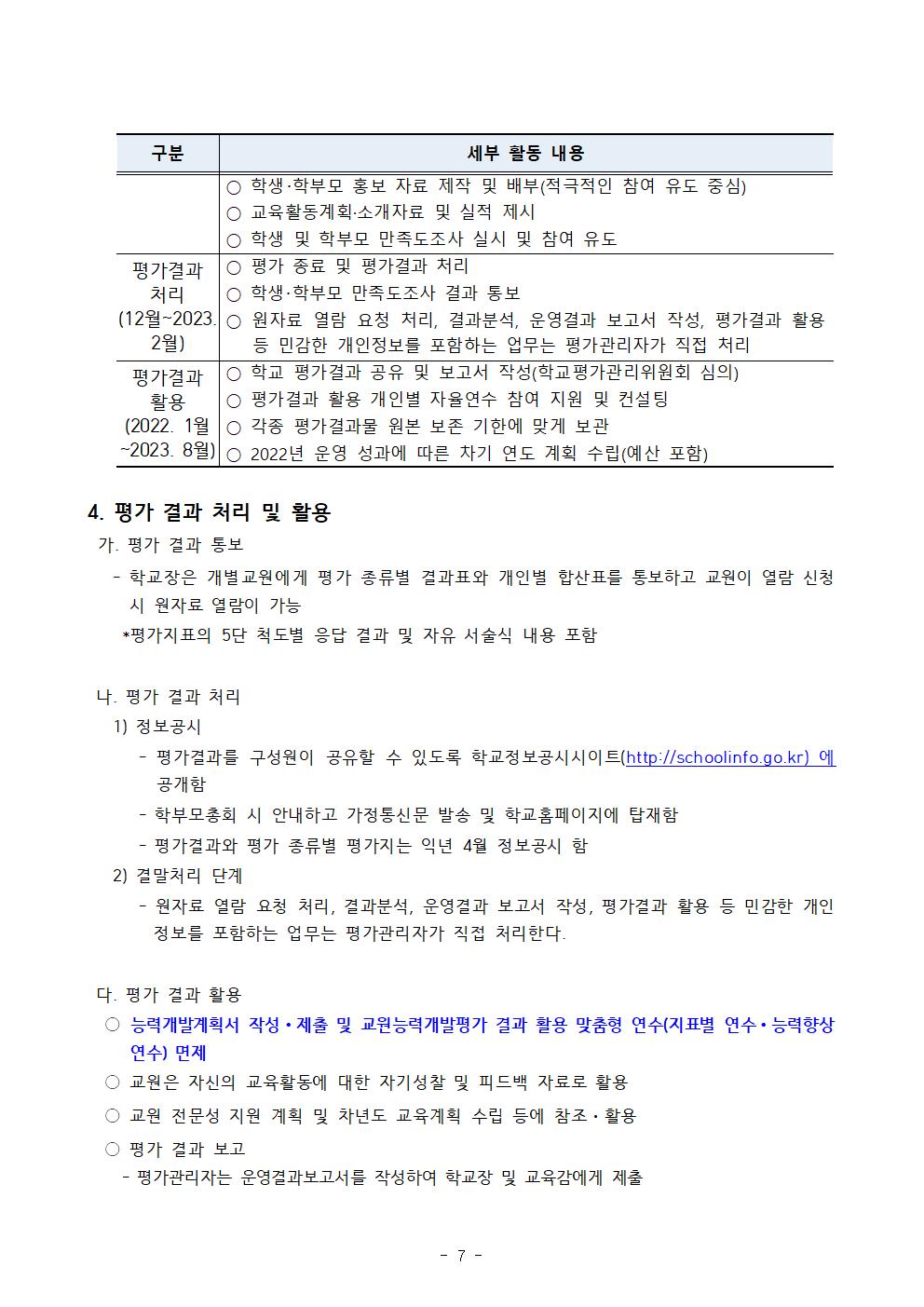 2022. 교원능력개발평가 계획(홈페이지탑재용)007