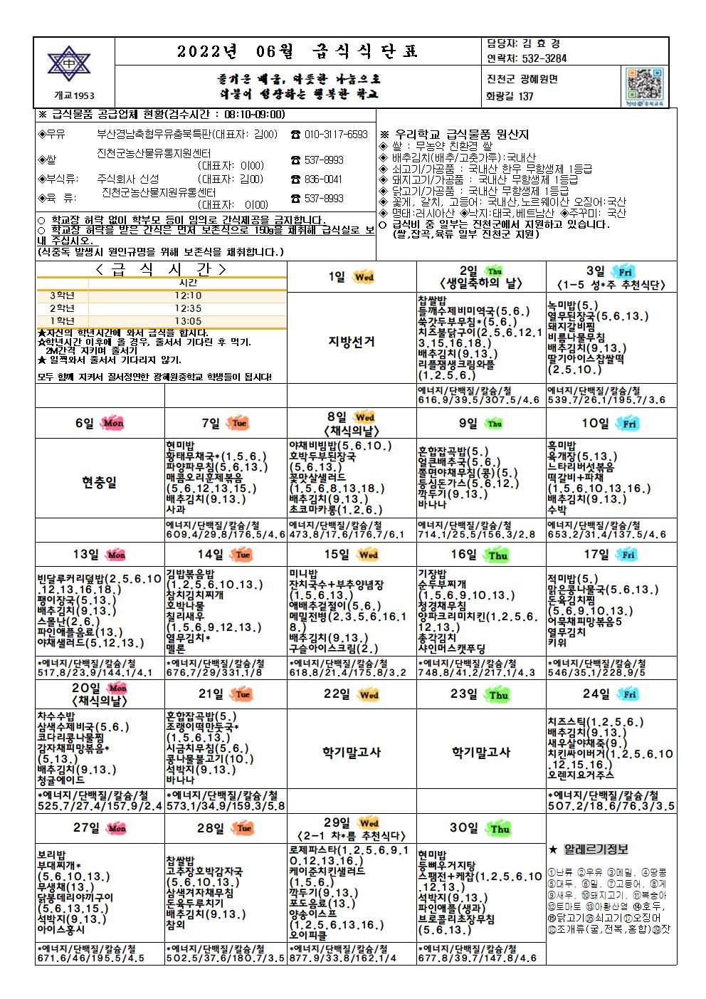 2022. 6월 식생활소식지 및 식단표002