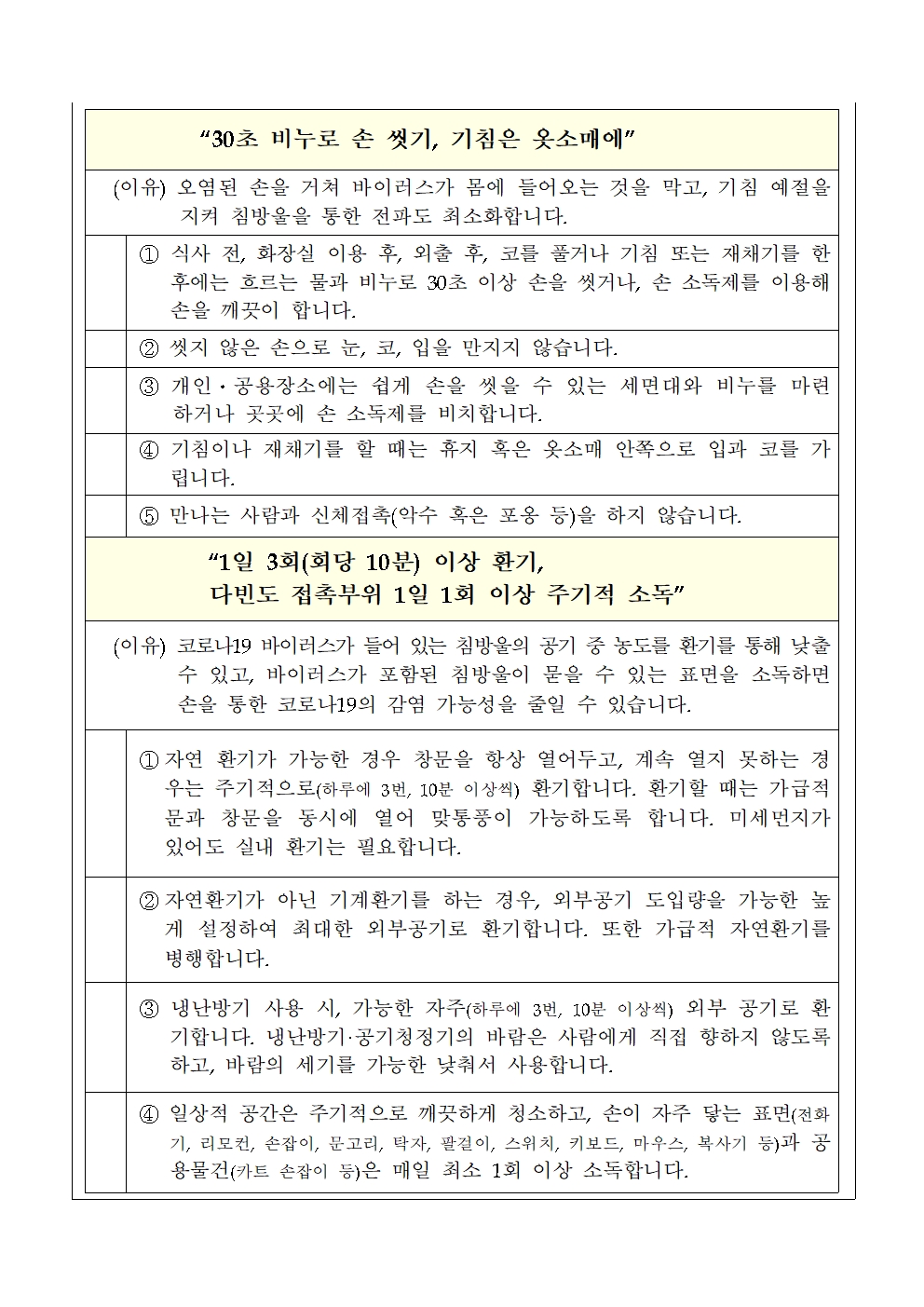 가정통신문_코로나19 예방을 위한 개인방역수칙 준수 안내002