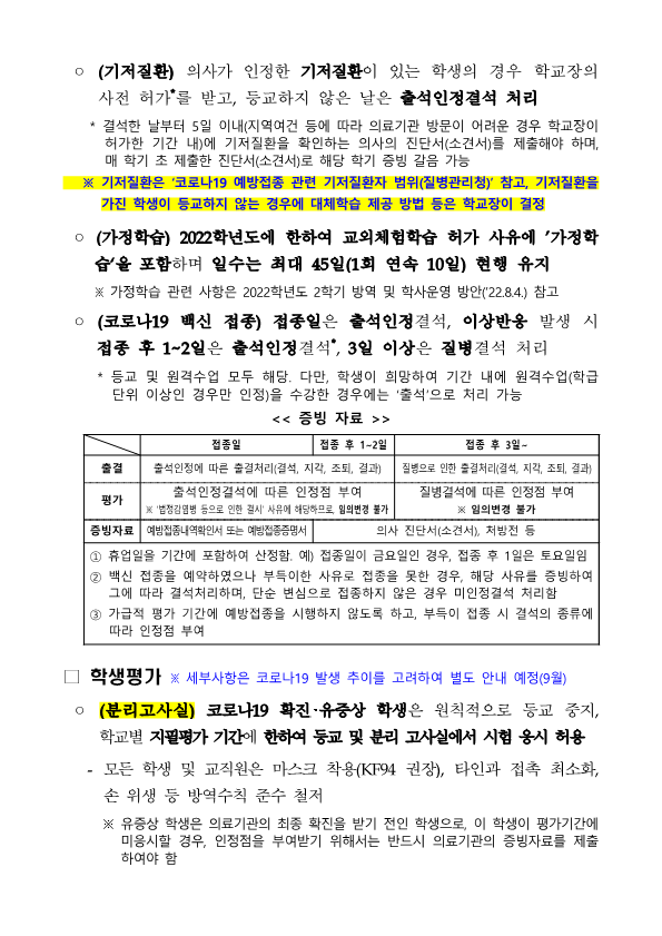 [12판] 코로나19 대응을 위한 출결·평가·기록 가이드라인_2