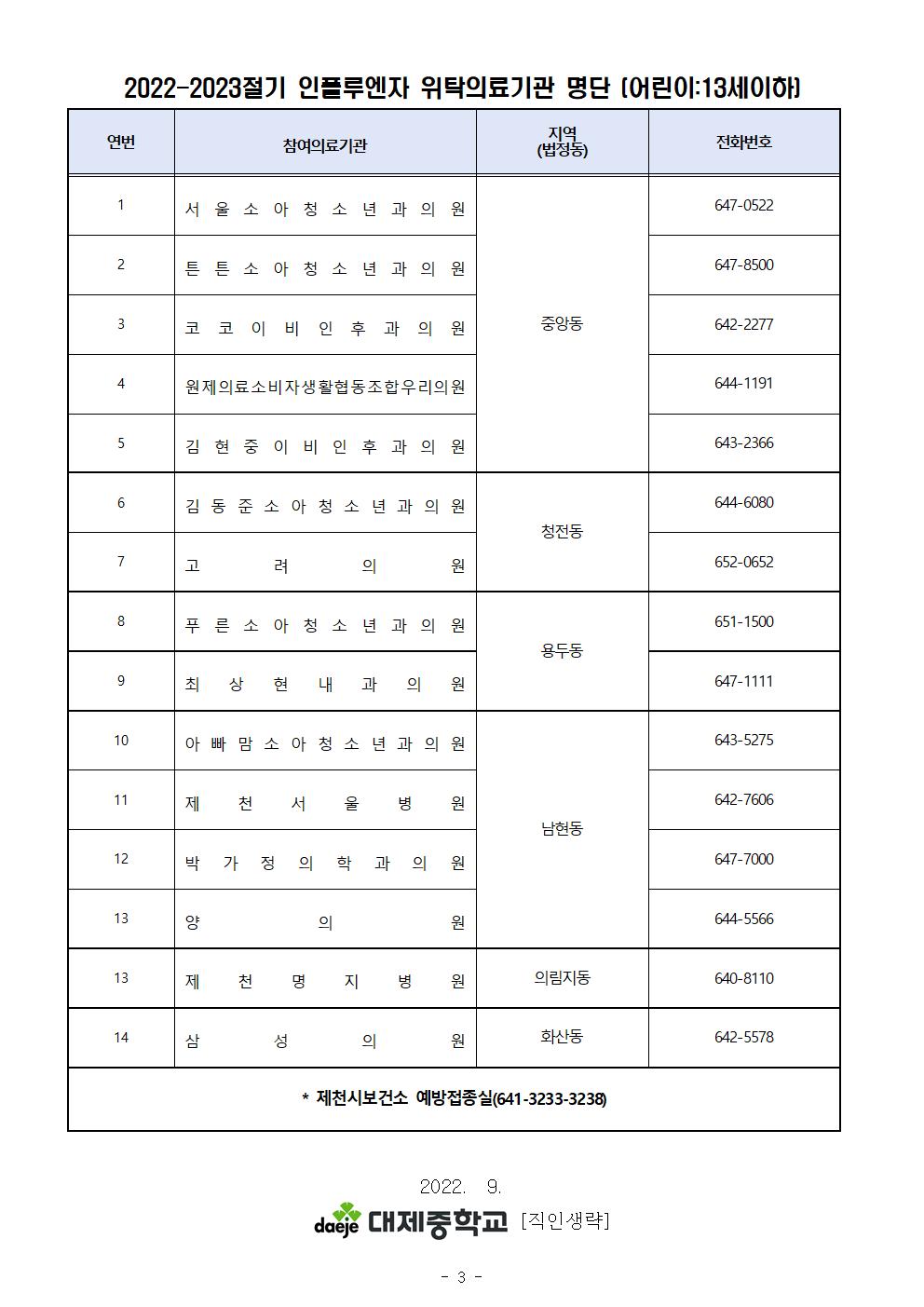 인플루엔자 국가예방접종 지원사업 안내문003