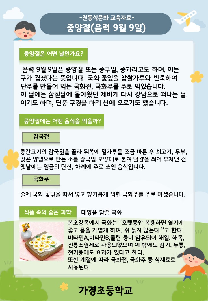 10월 전통식문화 교육자료