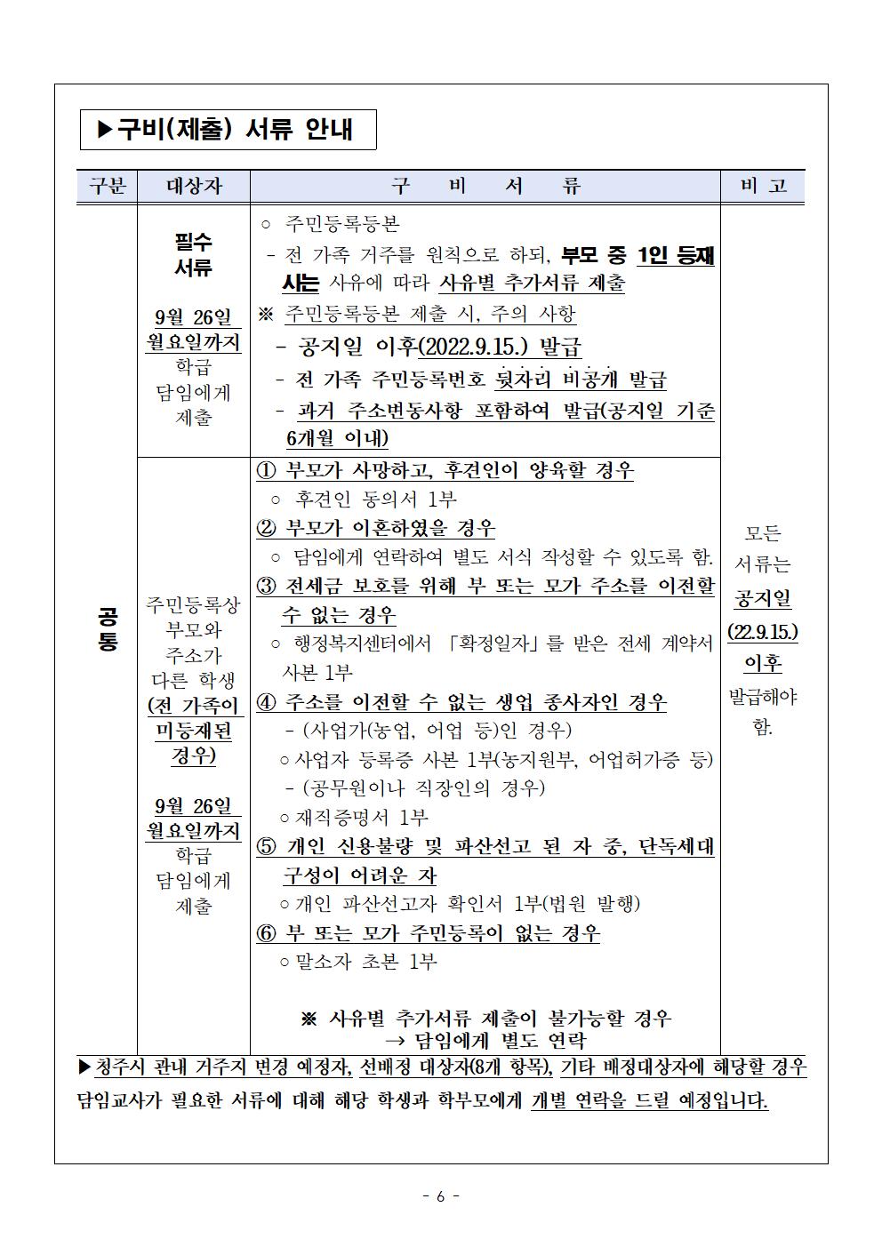 (가정통신문) 2023학년도 중학교 신입생 추첨 배정 및 제출서류 안내006