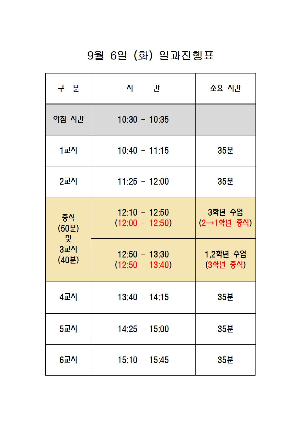 9월6일 일과001