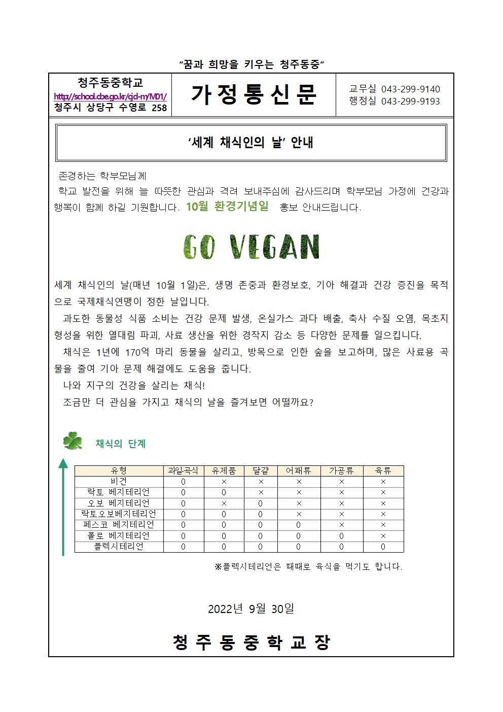 10월 환경기념일 가정통신문001