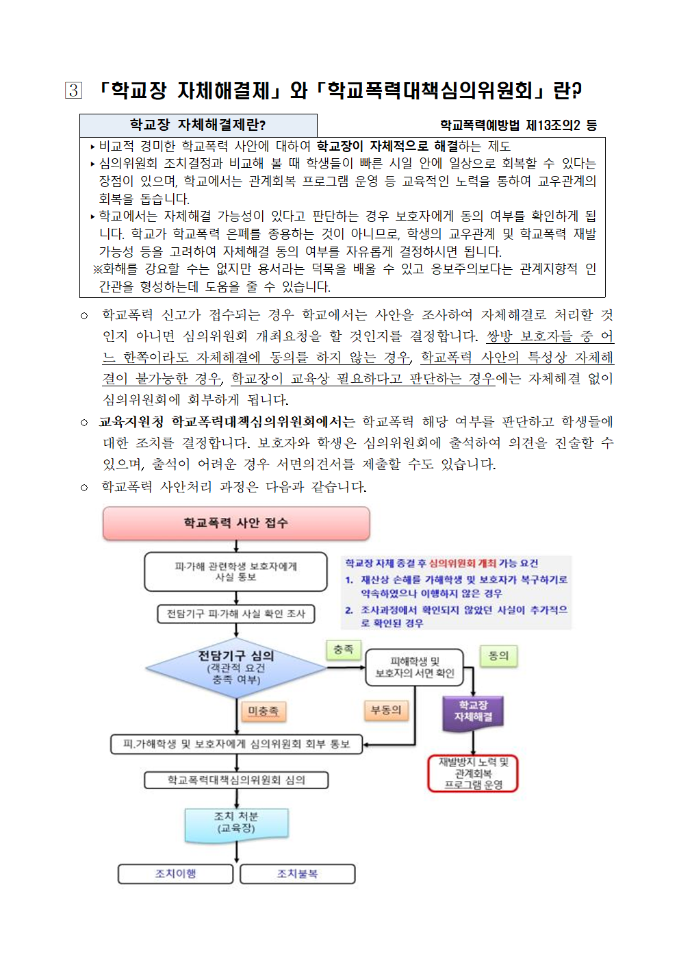 2022년 학교폭력 사안처리 학부모(보호자) 안내 자료002