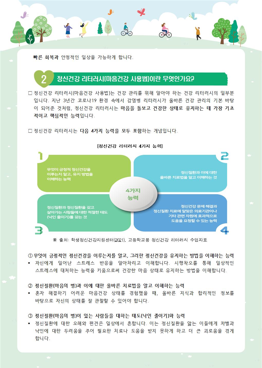 뉴스레터 제2022-6호_ 정신건강 리터러시란(초등학부모용)002