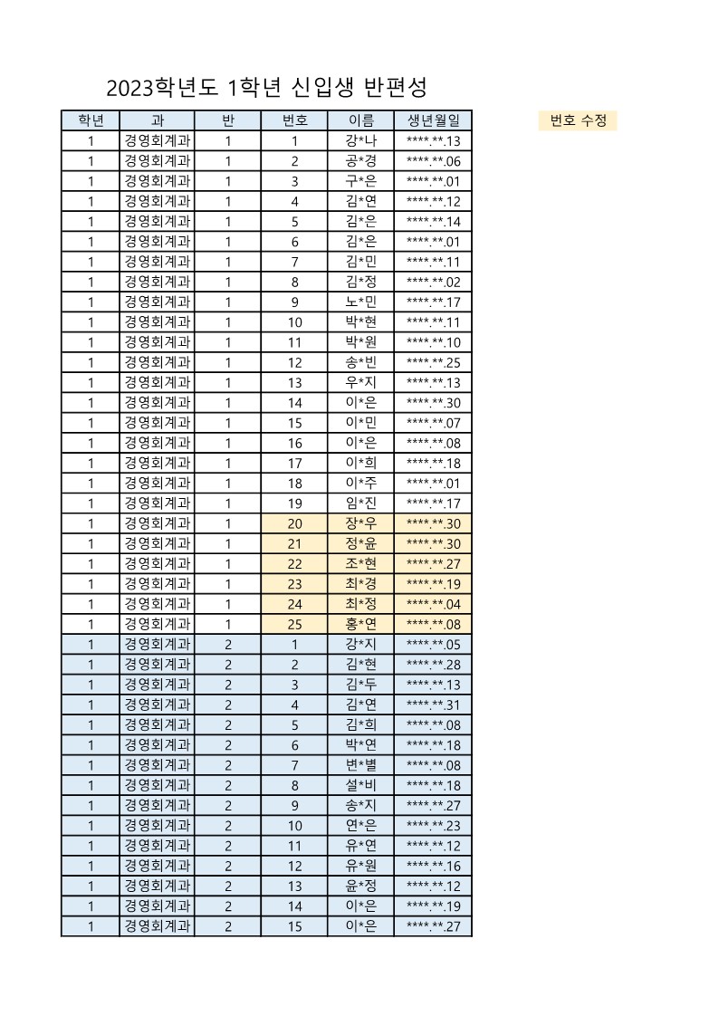 2023 신입생 반편성_1