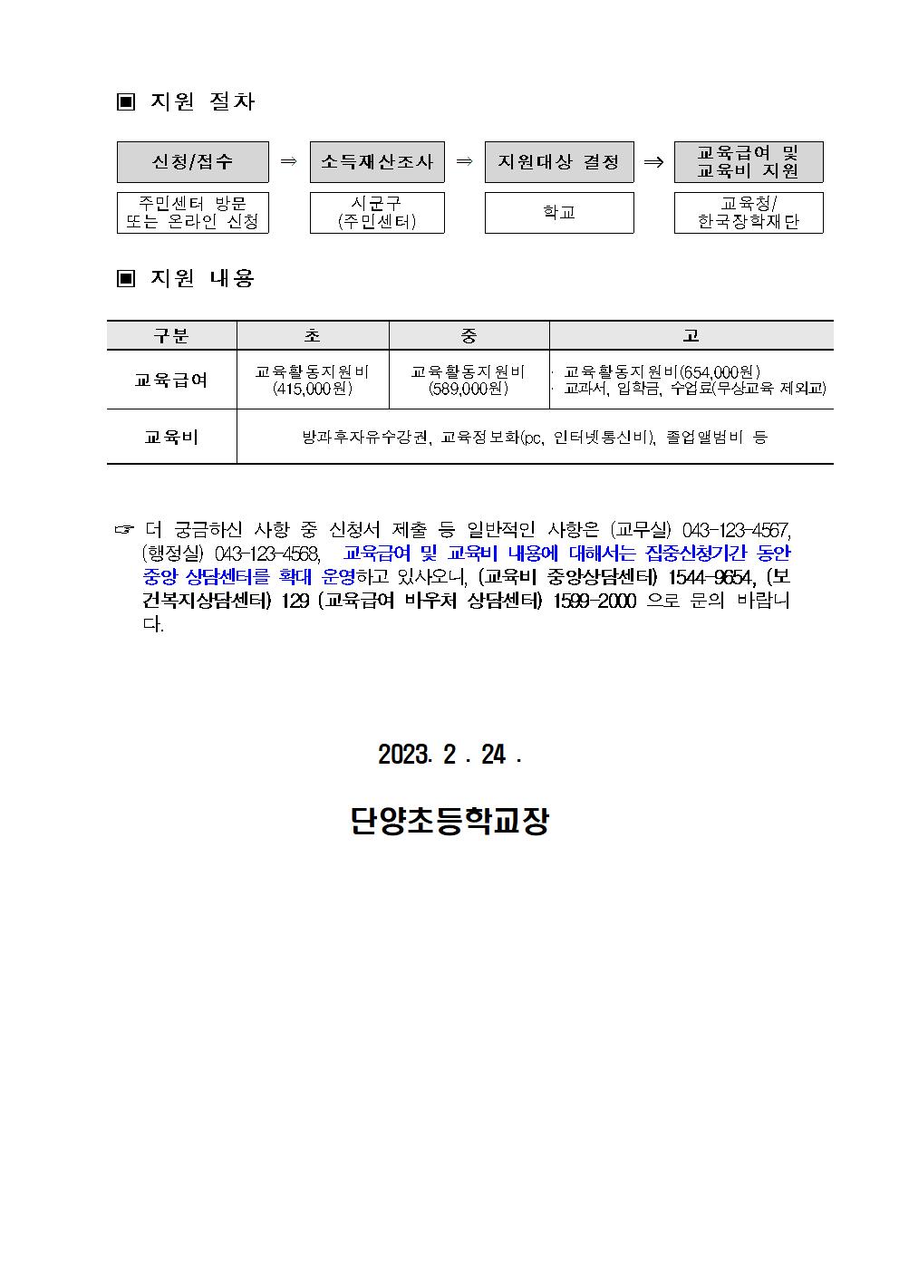 가정통신문(교육급여)002