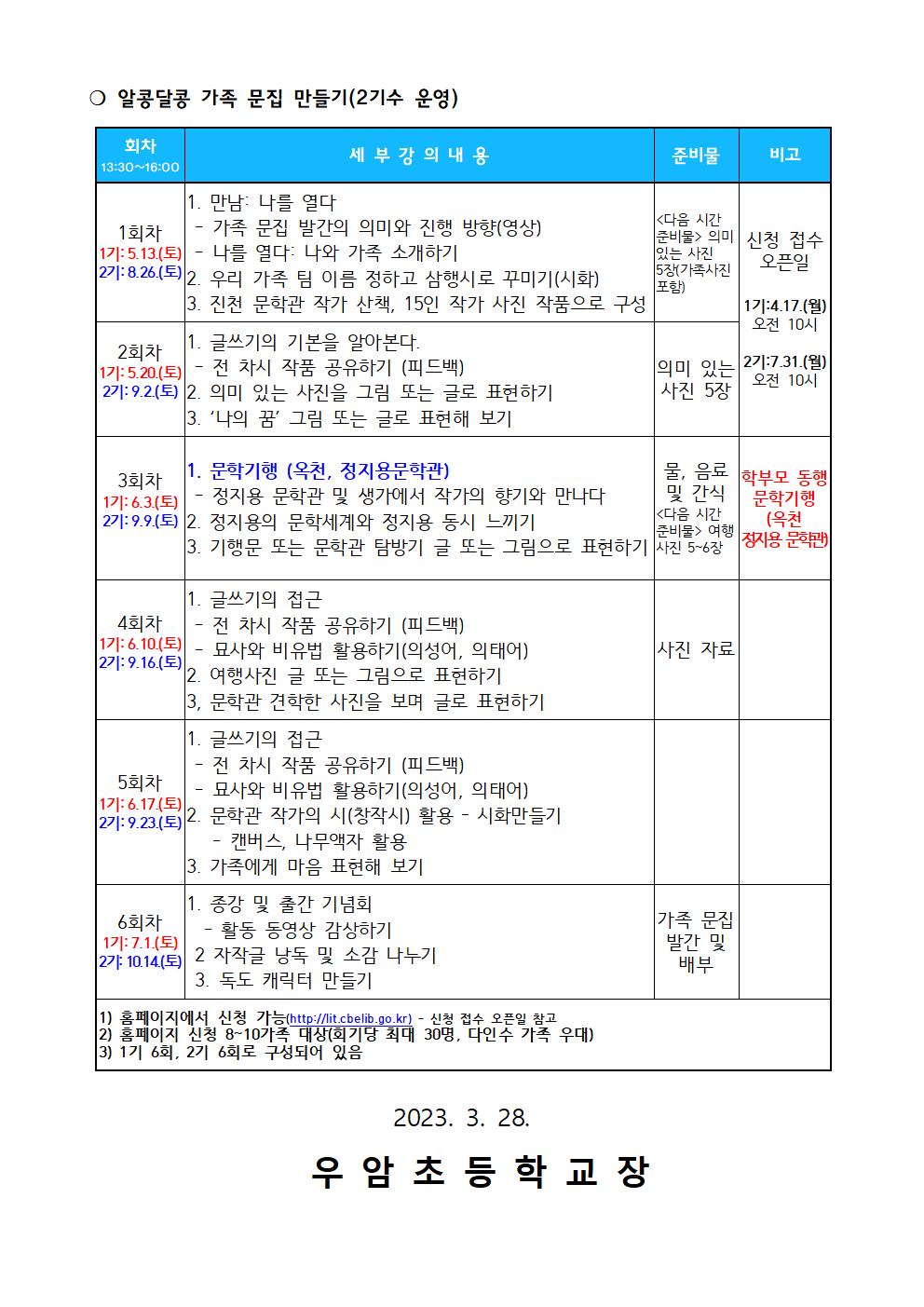 2023. 온가족 함께하는 인문체험 프로그램 안내002